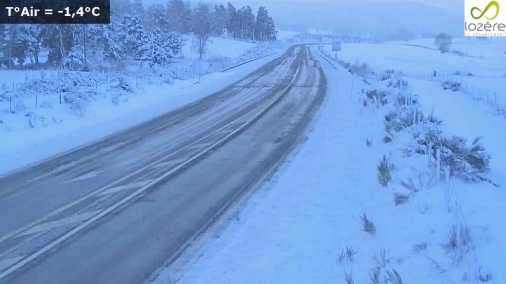 Météo : chutes de neige, circulation délicate entre Gard et Lozère