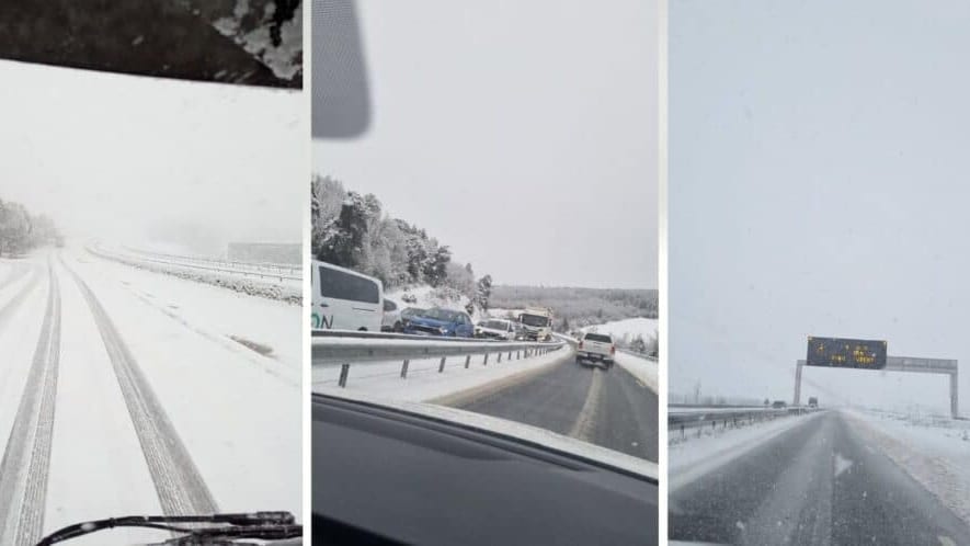Météo : une partie de l’autoroute A75 sous la neige, les conditions de circulation difficiles