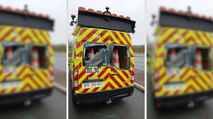 Vinci Autoroutes : un fourgon d’intervention heurté par un poids lourd, deux blessés légers