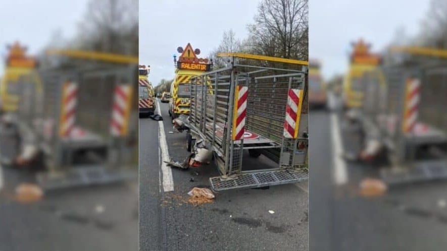 Vinci Autoroutes : un poids lourd percute un véhicule d’intervention