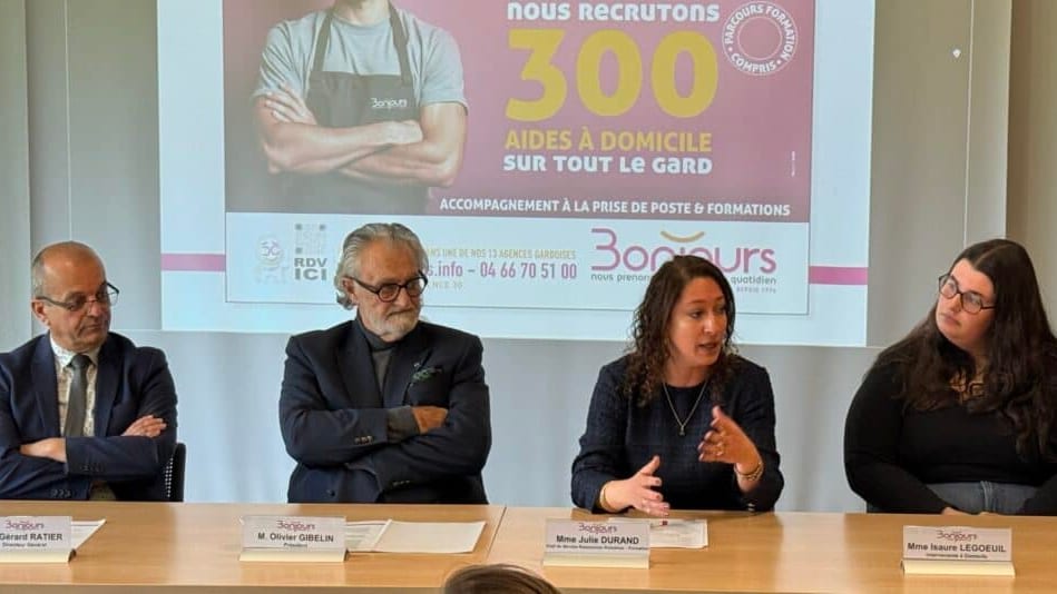 Gard : aide à domicile, 300 postes à pourvoir au sein de Bonjours Présence 30