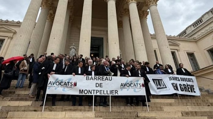 Montpellier : « Justice morte », les avocats protestent contre la réforme criminelle