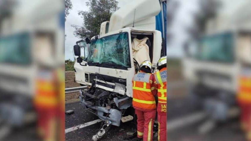 Autoroute A9 : accident entre deux poids lourds, trafic très perturbé
