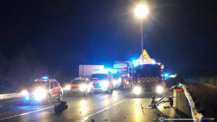 Autoroute A9 : accident de la route, quatre hommes blessés
