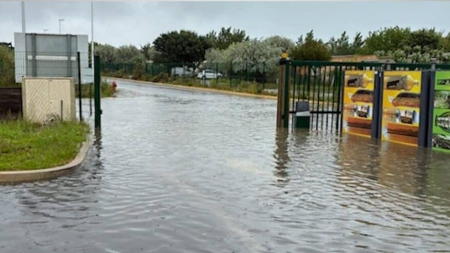 Hérault : fortes pluies, plusieurs routes fermées à Palavas-les-Flots