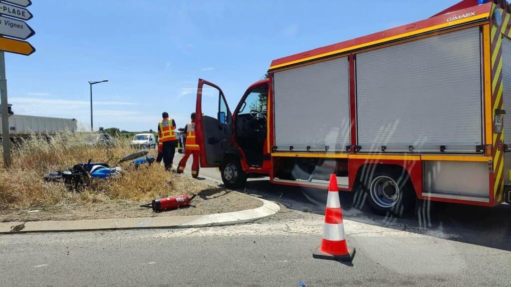 Hérault : accident de la circulation, un motard grièvement blessé
