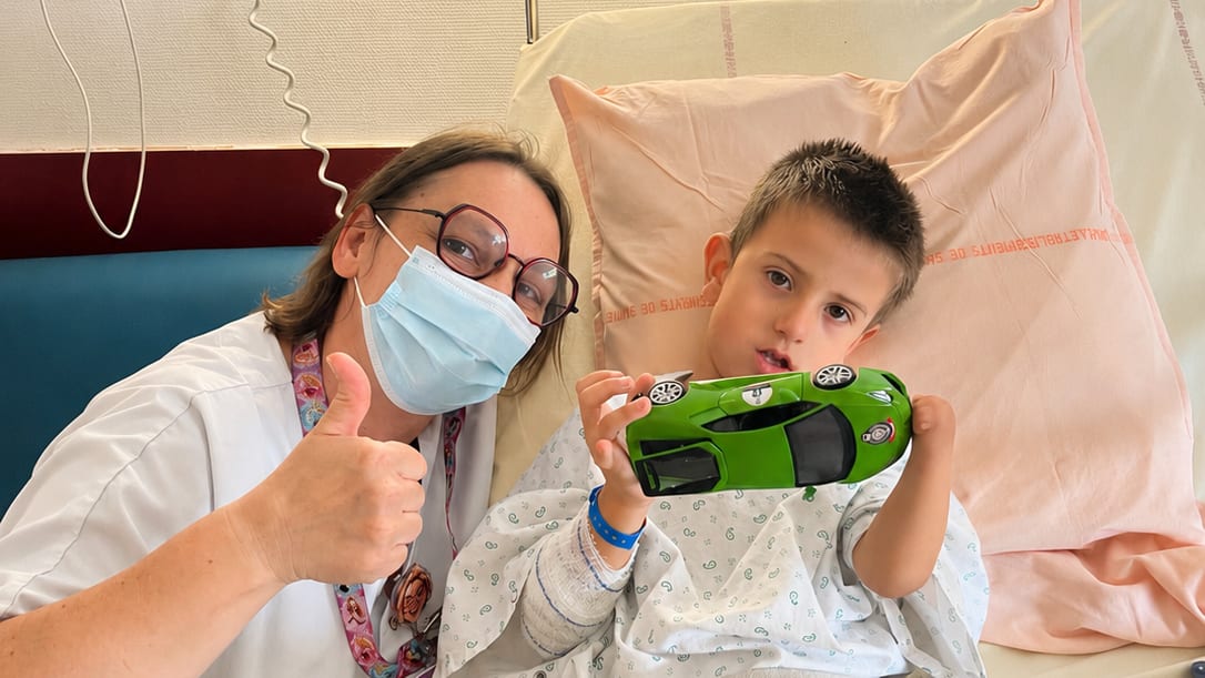 CHU de Nîmes : un patient offre 600 voitures miniatures au service de pédiatrie/ Photo chu de Nimes