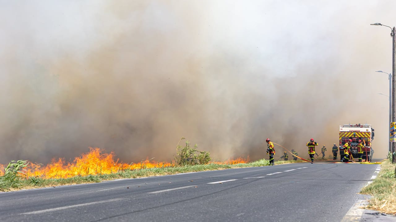 Illustration photo d'un incendie. Steven Jarossay, SDIS 66, illustration
