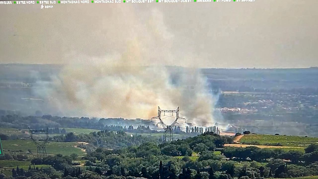 Sapeurs-pompiers du Gard - Incendie à Montfrin