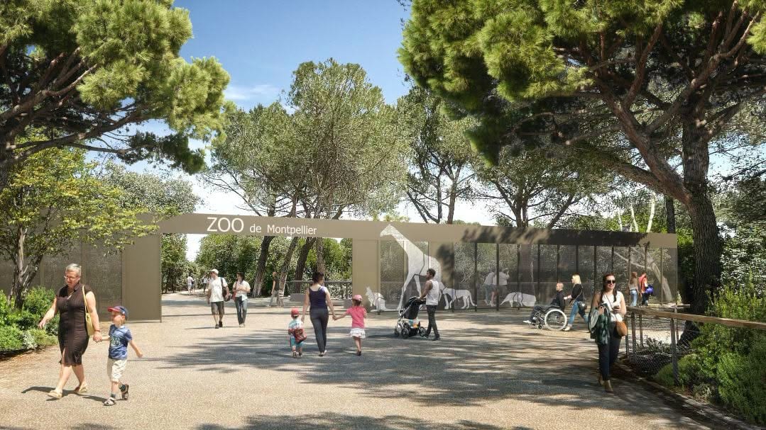 Image de perspective après travaux aux zoo de Montpellier
