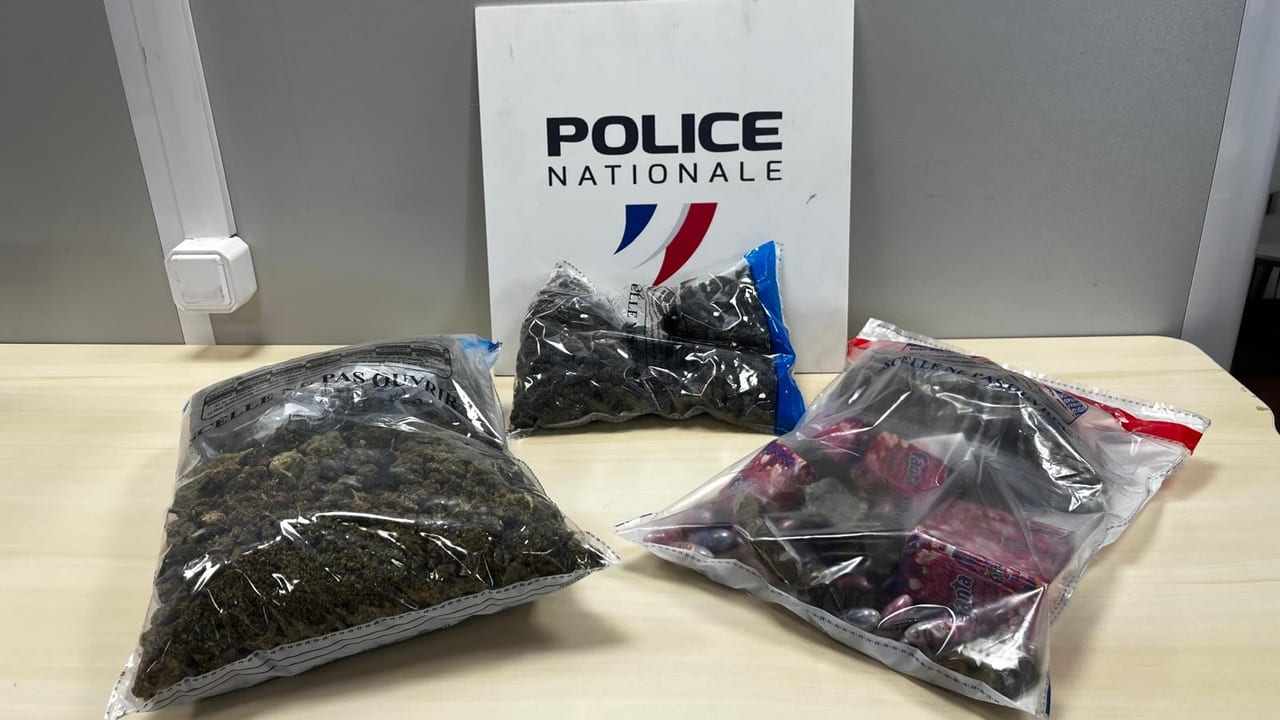 Police nationale de l'Hérault - Plus de 3,5 kilos de cannabis ont été saisis