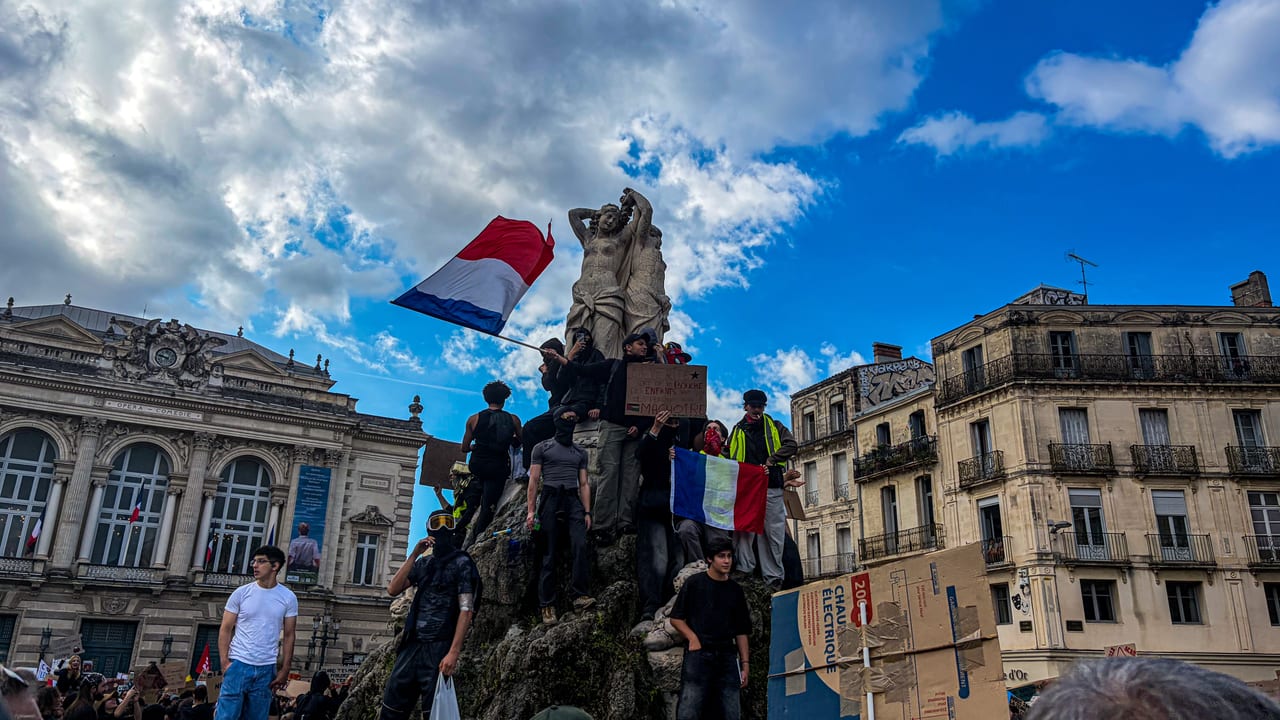 InfOccitanie - A.F / Manifestation Montpellier 17 octobre