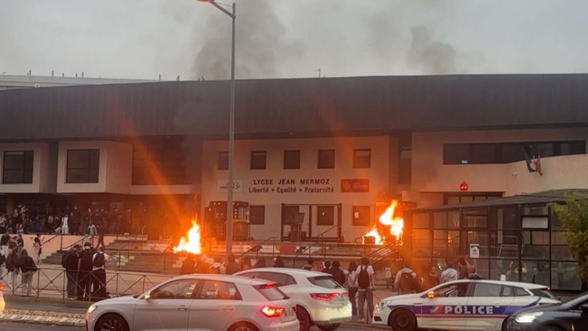 DR / Incendie Lycée Jean Mermoz Montpellier , 1er octobre 2026