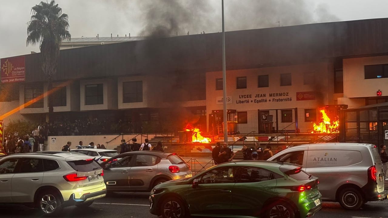 Incendie Lycée Jean Mermoz Montpellier , 1er octobre 2026