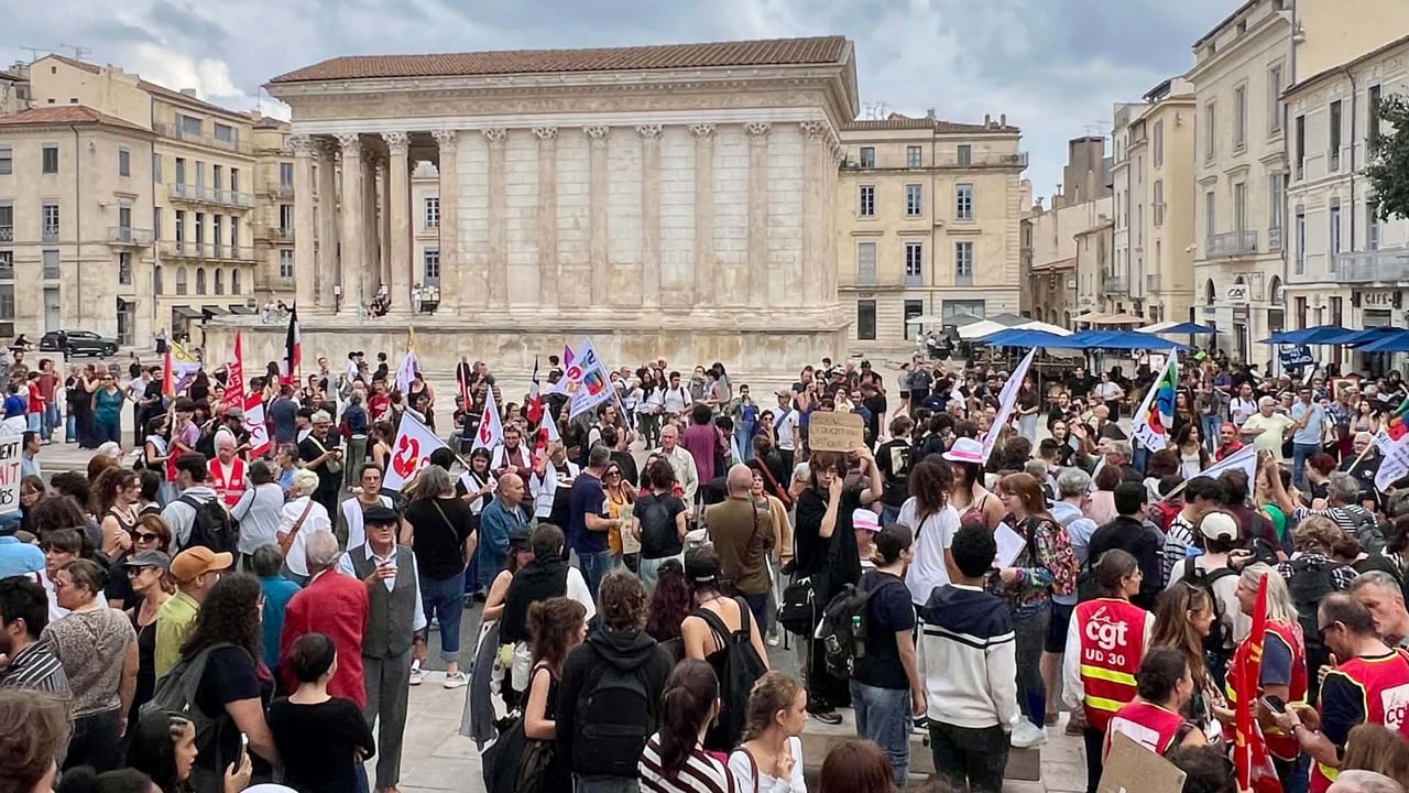 MANIFESTATION ÉTUDIANTS, NÎMES, 6 OCTOBRE 2026. PHOTO LINDA MANSOURI