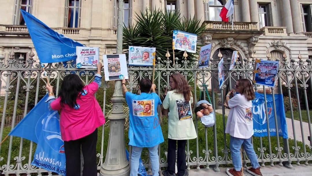 Manifestation petite enfance organisée par l'UNSA, 8 OCTOBRE 2026, Montpellier, photo DR